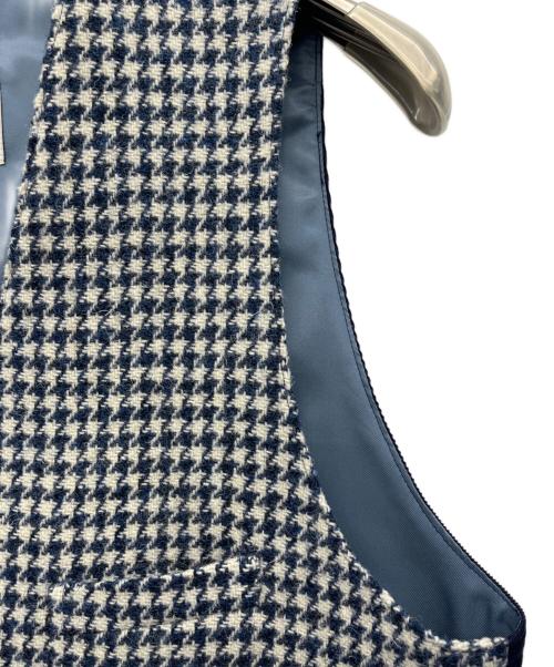 Harris Tweed（ハリスツイード）Harris Tweed (ハリスツイード) ベスト ブルー サイズ:Lの古着・服飾アイテム