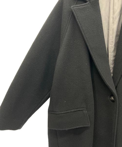 MAISON SPECIAL（メゾンスペシャル）MAISON SPECIAL (メゾンスペシャル) スーパー100メルトンルーズコート ブラック サイズ:Mの古着・服飾アイテム