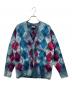DIESEL（ディーゼル）の古着「アーガイル柄カーディガン」｜ブルー×パープル