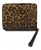 Christian Louboutinクリスチャン・ルブタン）の古着「クラッチバッグ」｜ベージュ×ブラック