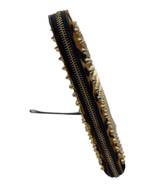Christian Louboutin（クリスチャン・ルブタン）Christian Louboutin (クリスチャン・ルブタン) クラッチバッグ ベージュ×ブラックの古着・服飾アイテム