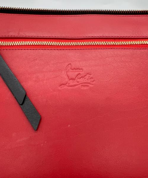 Christian Louboutin（クリスチャン・ルブタン）Christian Louboutin (クリスチャン・ルブタン) クラッチバッグ ベージュ×ブラックの古着・服飾アイテム