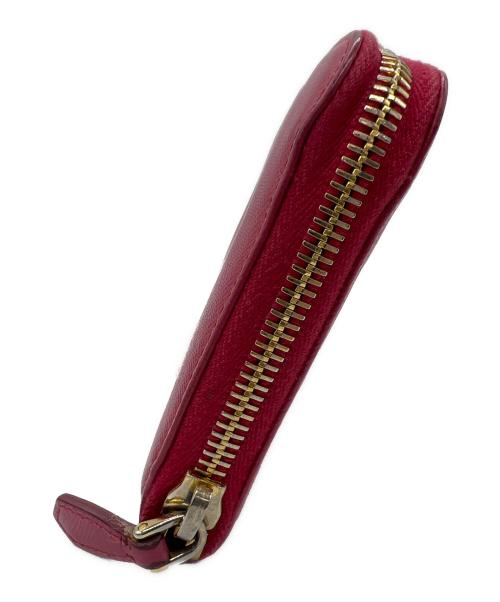 PRADA（プラダ）PRADA (プラダ) ラウンドファスナー財布 ピンクの古着・服飾アイテム