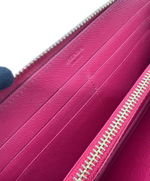 PRADA（プラダ）PRADA (プラダ) ラウンドファスナー財布 ピンクの古着・服飾アイテム