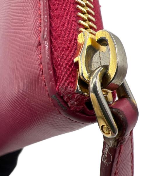 PRADA（プラダ）PRADA (プラダ) ラウンドファスナー財布 ピンクの古着・服飾アイテム