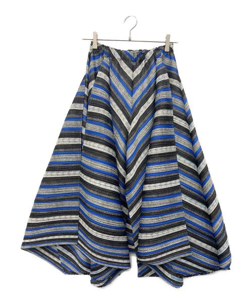 PLEATS PLEASE（プリーツプリーズ）PLEATS PLEASE (プリーツプリーズ) プリーツパンツ ブラック×ブルー サイズ:3の古着・服飾アイテム