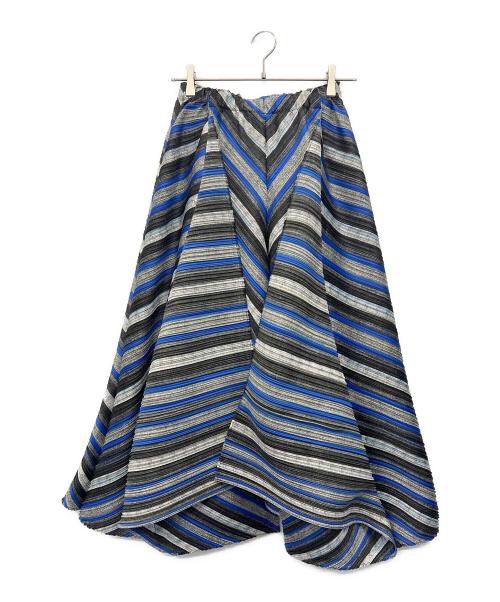 PLEATS PLEASE（プリーツプリーズ）PLEATS PLEASE (プリーツプリーズ) プリーツパンツ ブラック×ブルー サイズ:3の古着・服飾アイテム