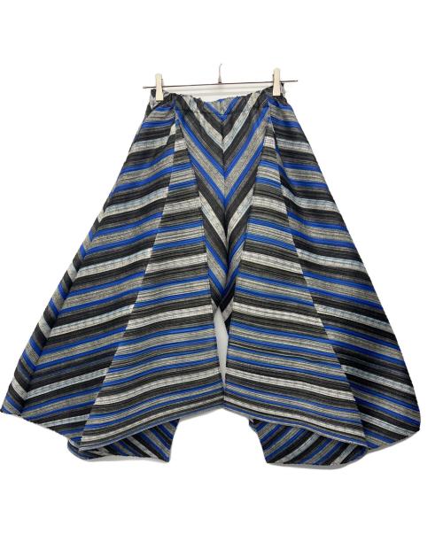 PLEATS PLEASE（プリーツプリーズ）PLEATS PLEASE (プリーツプリーズ) プリーツパンツ ブラック×ブルー サイズ:3の古着・服飾アイテム