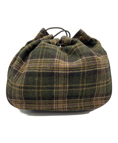 BROOKS BROTHERS（ブルックスブラザーズ）BROOKS BROTHERS (ブルックスブラザーズ) ショルダーバッグ ブラウン×グリーンの古着・服飾アイテム