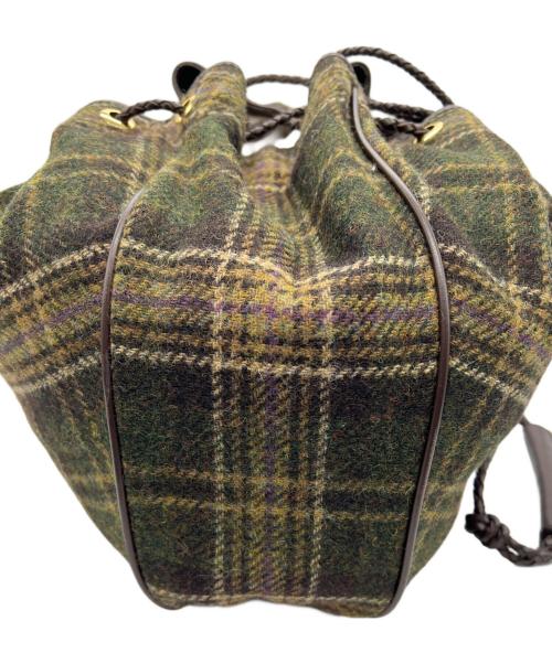 BROOKS BROTHERS（ブルックスブラザーズ）BROOKS BROTHERS (ブルックスブラザーズ) ショルダーバッグ ブラウン×グリーンの古着・服飾アイテム