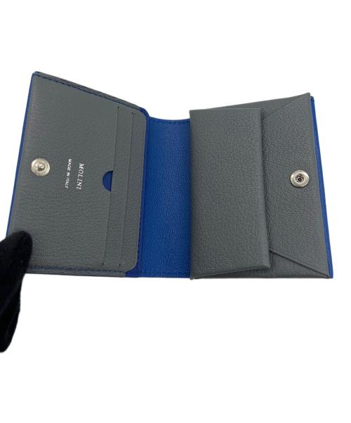 MOLINI（モリニ）MOLINI (モリニ) bifold compact wallet ブルーの古着・服飾アイテム
