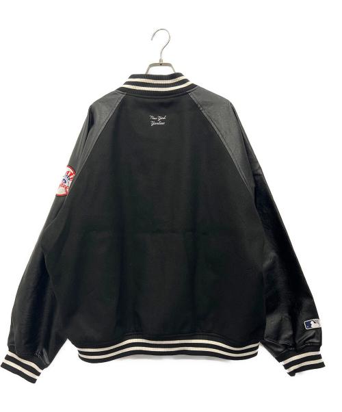 PERUSHU（ペルーシュ）PERUSHU (ペルーシュ) MLB (エムエルビー) スタジャン ブラック サイズ:Lの古着・服飾アイテム