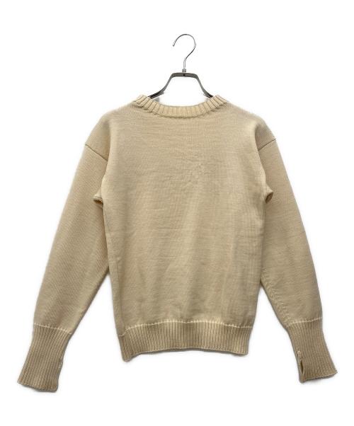 ANDERSEN-ANDERSEN（アンデルセン アンデルセン）ANDERSEN-ANDERSEN (アンデルセン アンデルセン) 薄手ニット アイボリー サイズ:XSの古着・服飾アイテム