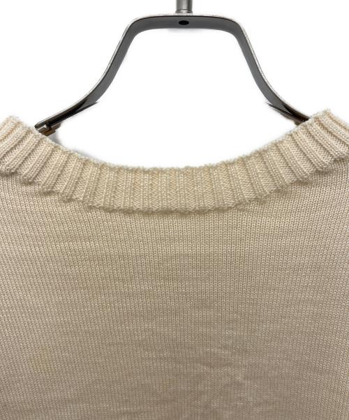 ANDERSEN-ANDERSEN（アンデルセン アンデルセン）ANDERSEN-ANDERSEN (アンデルセン アンデルセン) 薄手ニット アイボリー サイズ:XSの古着・服飾アイテム