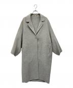 MUSEミューズ）の古着「ウールアンゴラリバーコート」｜グレー