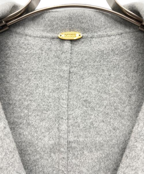 MUSE（ミューズ）MUSE (ミューズ) ウールアンゴラリバーコート グレー サイズ:Fの古着・服飾アイテム