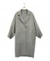 MUSE（ミューズ）の古着「ウールアンゴラリバーコート」｜グレー