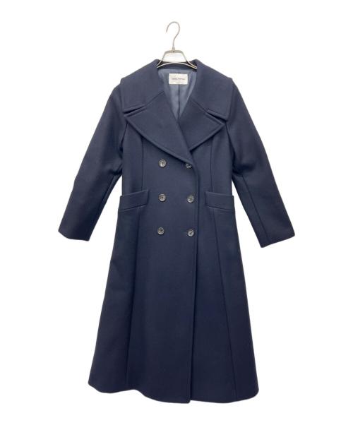 EMMEL REFINES（エメル リファインズ）EMMEL REFINES (エメル リファインズ) ダブルボタンロングコート ネイビー サイズ:Sの古着・服飾アイテム