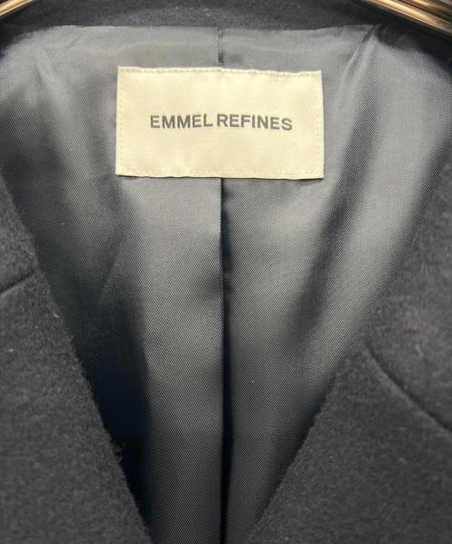 EMMEL REFINES（エメル リファインズ）EMMEL REFINES (エメル リファインズ) ダブルボタンロングコート ネイビー サイズ:Sの古着・服飾アイテム