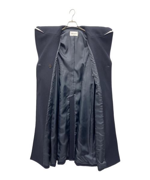 EMMEL REFINES（エメル リファインズ）EMMEL REFINES (エメル リファインズ) ダブルボタンロングコート ネイビー サイズ:Sの古着・服飾アイテム