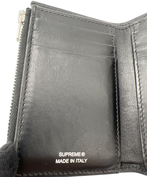SUPREME（シュプリーム）SUPREME (シュプリーム) Leather Chain Wallet グレー×ホワイトの古着・服飾アイテム