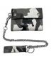 SUPREME (シュプリーム) Leather Chain Wallet グレー×ホワイト：42000円