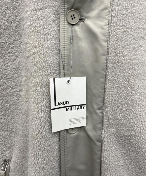 LASUD MILITARY（ラシュッドミリタリー）LASUD MILITARY (ラシュッドミリタリー) ボアコート アイボリー サイズ:9号の古着・服飾アイテム