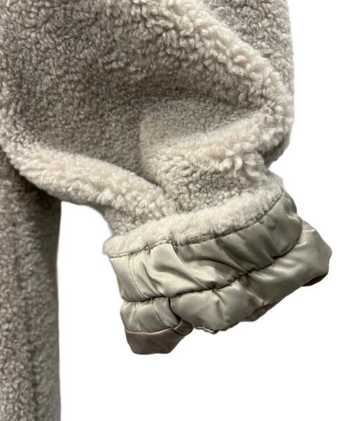 LASUD MILITARY（ラシュッドミリタリー）LASUD MILITARY (ラシュッドミリタリー) ボアコート アイボリー サイズ:9号の古着・服飾アイテム