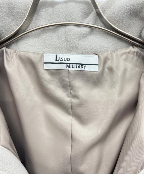 LASUD MILITARY（ラシュッドミリタリー）LASUD MILITARY (ラシュッドミリタリー) ボアコート アイボリー サイズ:9号の古着・服飾アイテム