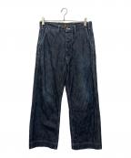 COOTIE PRODUCTIONSクーティープロダクツ）の古着「デニムパンツ」｜ネイビー