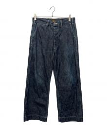 COOTIE PRODUCTIONS（クーティープロダクツ）の古着「デニムパンツ」｜ネイビー