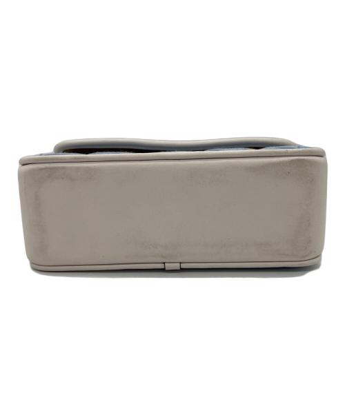 COACH（コーチ）COACH (コーチ) ターンロックショルダーバッグ ホワイト×ブルーの古着・服飾アイテム