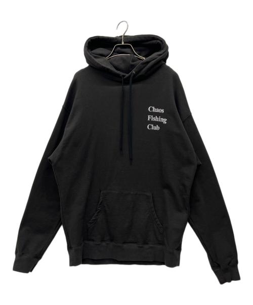 CHAOS FISHING CLUB（カオスフィッシングクラブ）CHAOS FISHING CLUB (カオスフィッシングクラブ) プルオーバーパーカー ブラック サイズ:Lの古着・服飾アイテム