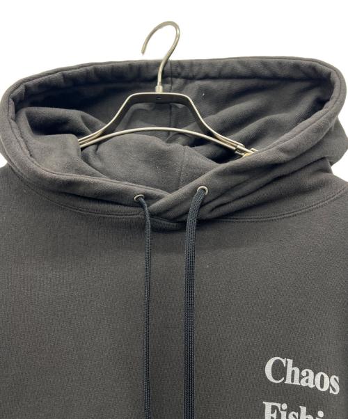 CHAOS FISHING CLUB（カオスフィッシングクラブ）CHAOS FISHING CLUB (カオスフィッシングクラブ) プルオーバーパーカー ブラック サイズ:Lの古着・服飾アイテム
