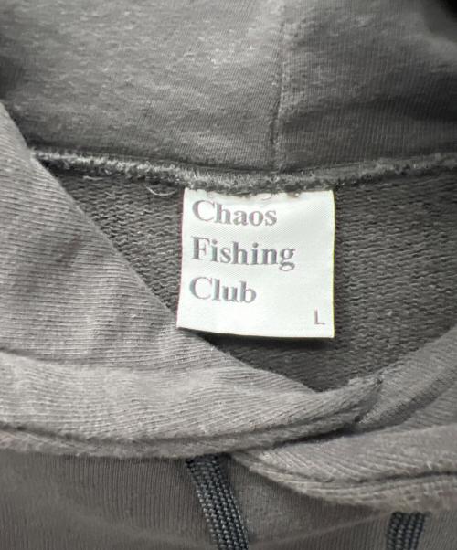 CHAOS FISHING CLUB（カオスフィッシングクラブ）CHAOS FISHING CLUB (カオスフィッシングクラブ) プルオーバーパーカー ブラック サイズ:Lの古着・服飾アイテム
