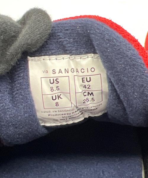 via SANGACIO（ヴィア・サンガチオ）via SANGACIO (ヴィア・サンガチオ) MOM CARMINE レッド サイズ:26.5の古着・服飾アイテム