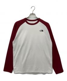 THE NORTH FACE（ザ ノース フェイス）の古着「長袖カットソー」｜ホワイト×レッド