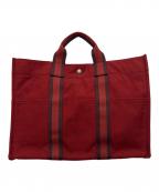 HERMESエルメス）の古着「フールトゥトートMM」｜レッド