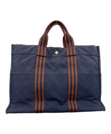 HERMES（エルメス）の古着「フールトゥ	トートMM」｜ネイビー