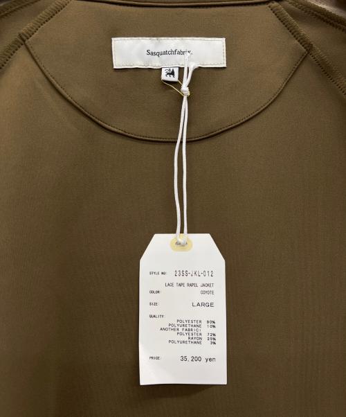 SASQUATCHfabrix.（サスクワッチファブリックス）SASQUATCHfabrix. (サスクワッチファブリックス) LACE TAPE RAPEL JACKET カーキ サイズ:Lの古着・服飾アイテム