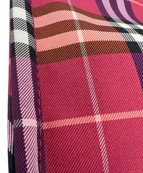 BURBERRY BLUE LABEL（バーバリー ブルー レーベル）BURBERRY BLUE LABEL (バーバリー ブルー レーベル) ミニトートバッグ レッドの古着・服飾アイテム