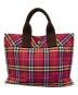 BURBERRY BLUE LABEL（バーバリー ブルー レーベル）の古着「ミニトートバッグ」｜レッド