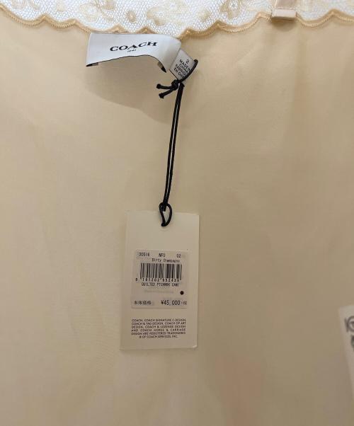 COACH（コーチ）COACH (コーチ) キャミソール アイボリー サイズ:2の古着・服飾アイテム