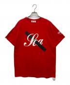 WIND AND SEAウィンダンシー）の古着「半袖カットソー」｜レッド