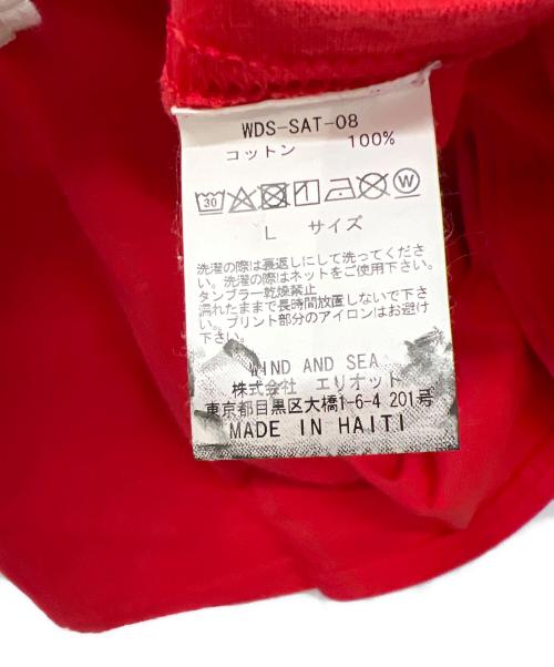 WIND AND SEA（ウィンダンシー）WIND AND SEA (ウィンダンシー) 半袖カットソー レッド サイズ:Lの古着・服飾アイテム