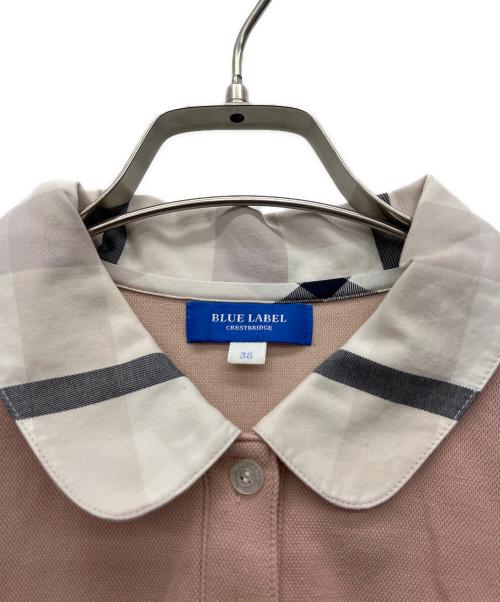 BLUE LABEL CRESTBRIDGE（ブルーレーベルクレストブリッジ）BLUE LABEL CRESTBRIDGE (ブルーレーベルクレストブリッジ) ポロシャツ ピンク サイズ:38の古着・服飾アイテム