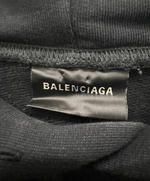 BALENCIAGA（バレンシアガ）BALENCIAGA (バレンシアガ) プルオーバーパーカー ブラック サイズ:Lの古着・服飾アイテム