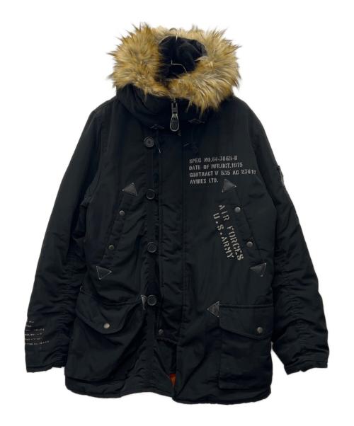 AVIREX（アヴィレックス）AVIREX (アヴィレックス) N-3B フライトジャケット ブラック サイズ:Mの古着・服飾アイテム