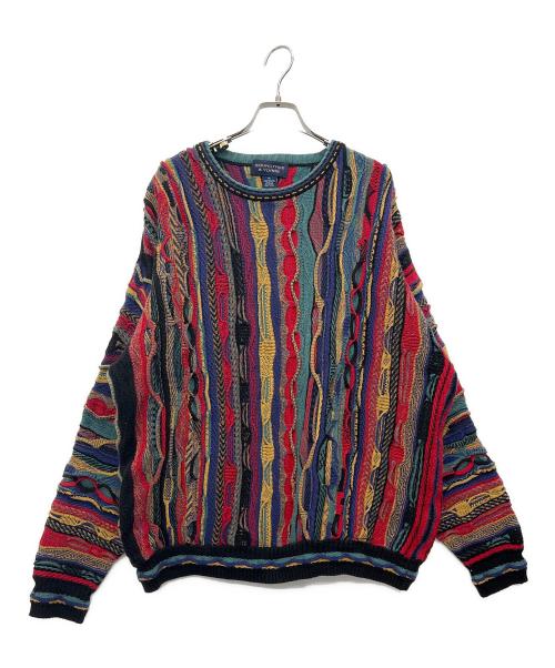 ROUNDTREE&YORKE（ラウンドツリー・アンド・ヨーク）ROUNDTREE&YORKE (ラウンドツリー・アンド・ヨーク) 厚手ニット マルチカラー サイズ:XLの古着・服飾アイテム