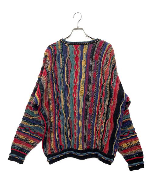 ROUNDTREE&YORKE（ラウンドツリー・アンド・ヨーク）ROUNDTREE&YORKE (ラウンドツリー・アンド・ヨーク) 厚手ニット マルチカラー サイズ:XLの古着・服飾アイテム
